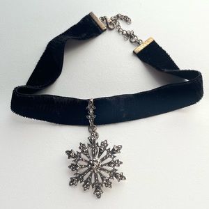 Vintage Sterling Silver Star Choker necklace